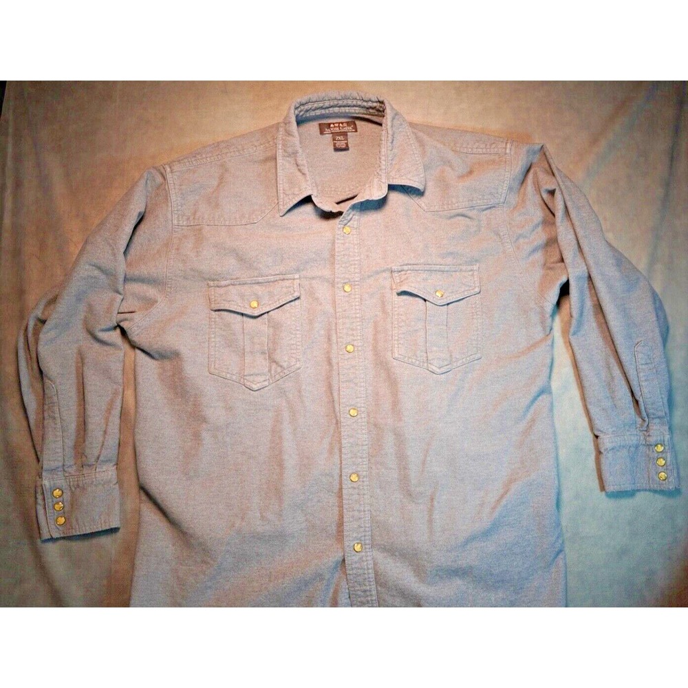 Moose Creek Men's Chamois‎ Heavy Flannel Shirt Long Sleeved Outdoor Size 2Xlarge